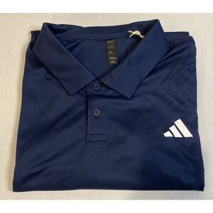 adidas Heat Rdy Tennis Polo Shirt HS3237 Mens XL Collegiate Navy Polyester